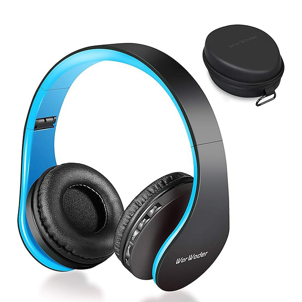 WorWoder High Grade On-Ear and Over-Ear Headphone - Blue