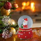 Christmas Decorative Santa Claus Waterball with Music and Auto Snowing (Size 15x10Cm)