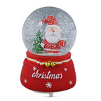 Christmas Decorative Santa Claus Waterball with Music and Auto Snowing (Size 15x10Cm)