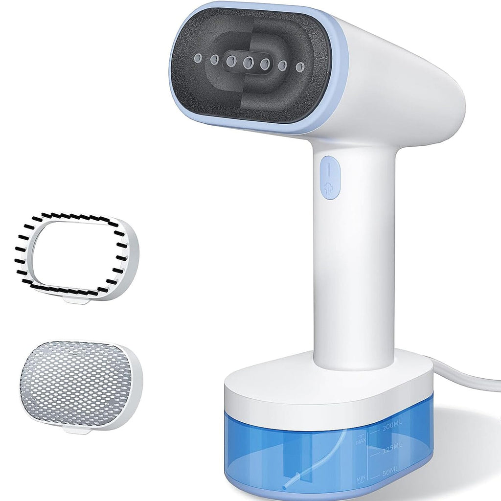 Black Friday Deal- MULTIFUNCTIONAL YASHE High Power Portable Garment Steamer (1600W) with Touch Control Panel and LCD Display - White