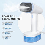 Black Friday Deal- MULTIFUNCTIONAL YASHE High Power Portable Garment Steamer (1600W) with Touch Control Panel and LCD Display - White
