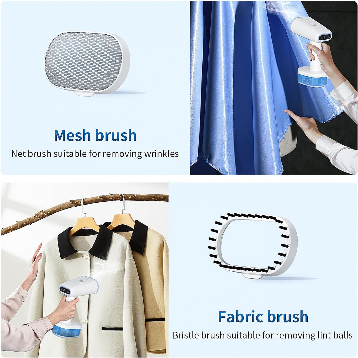 Black Friday Deal- MULTIFUNCTIONAL YASHE High Power Portable Garment Steamer (1600W) with Touch Control Panel and LCD Display - White