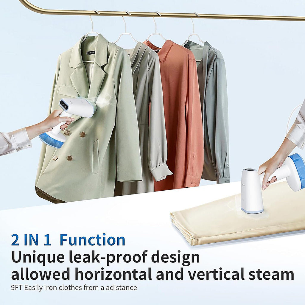 Black Friday Deal- MULTIFUNCTIONAL YASHE High Power Portable Garment Steamer (1600W) with Touch Control Panel and LCD Display - White