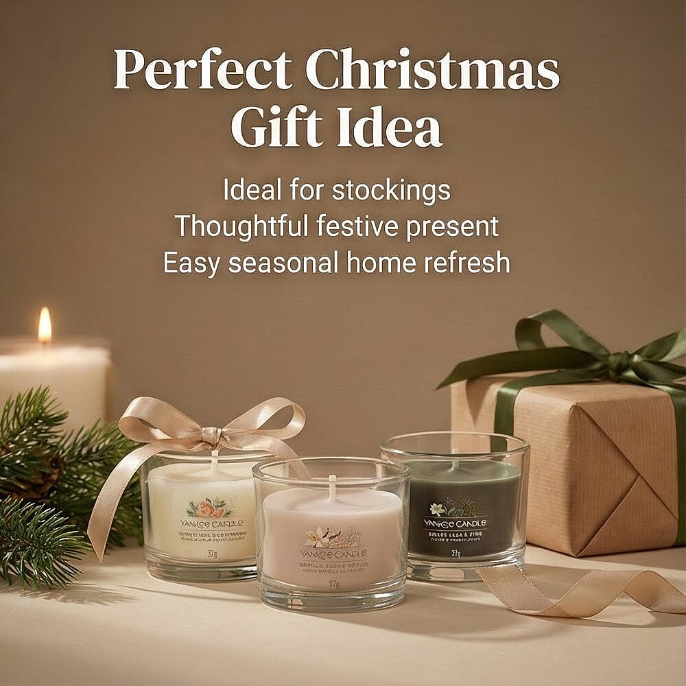 Yankee Candle Christmas 3 Candles Votive Gift Set - 37g x3