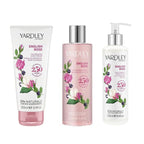 Yardley English Rose 250ml Body Wash, 250ml Body Lotion - 100ml Hand Cream