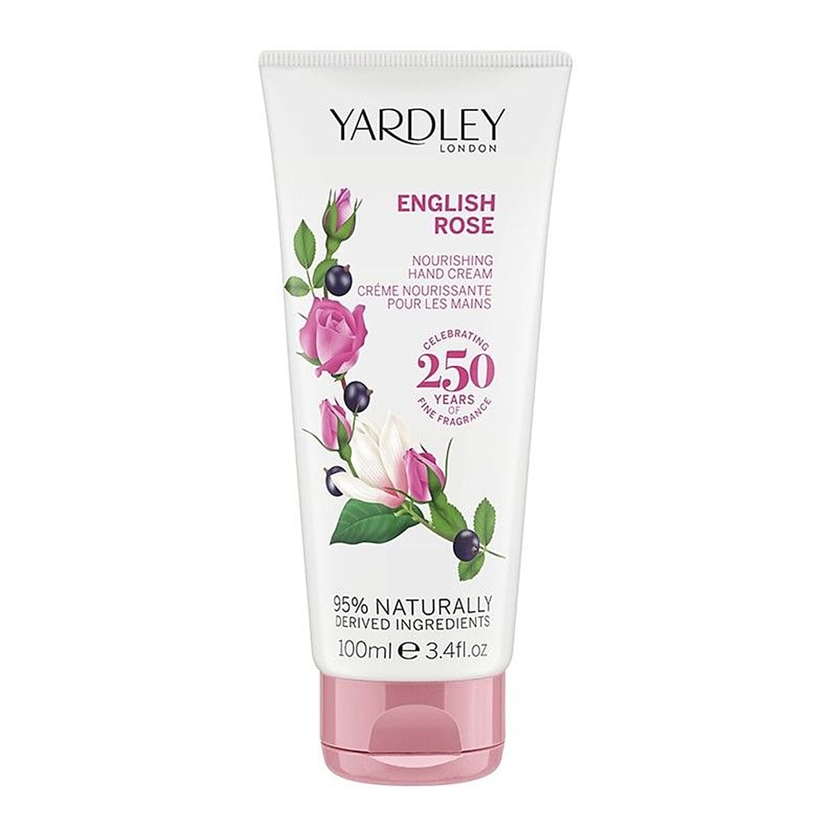 Yardley English Rose 250ml Body Wash, 250ml Body Lotion - 100ml Hand Cream