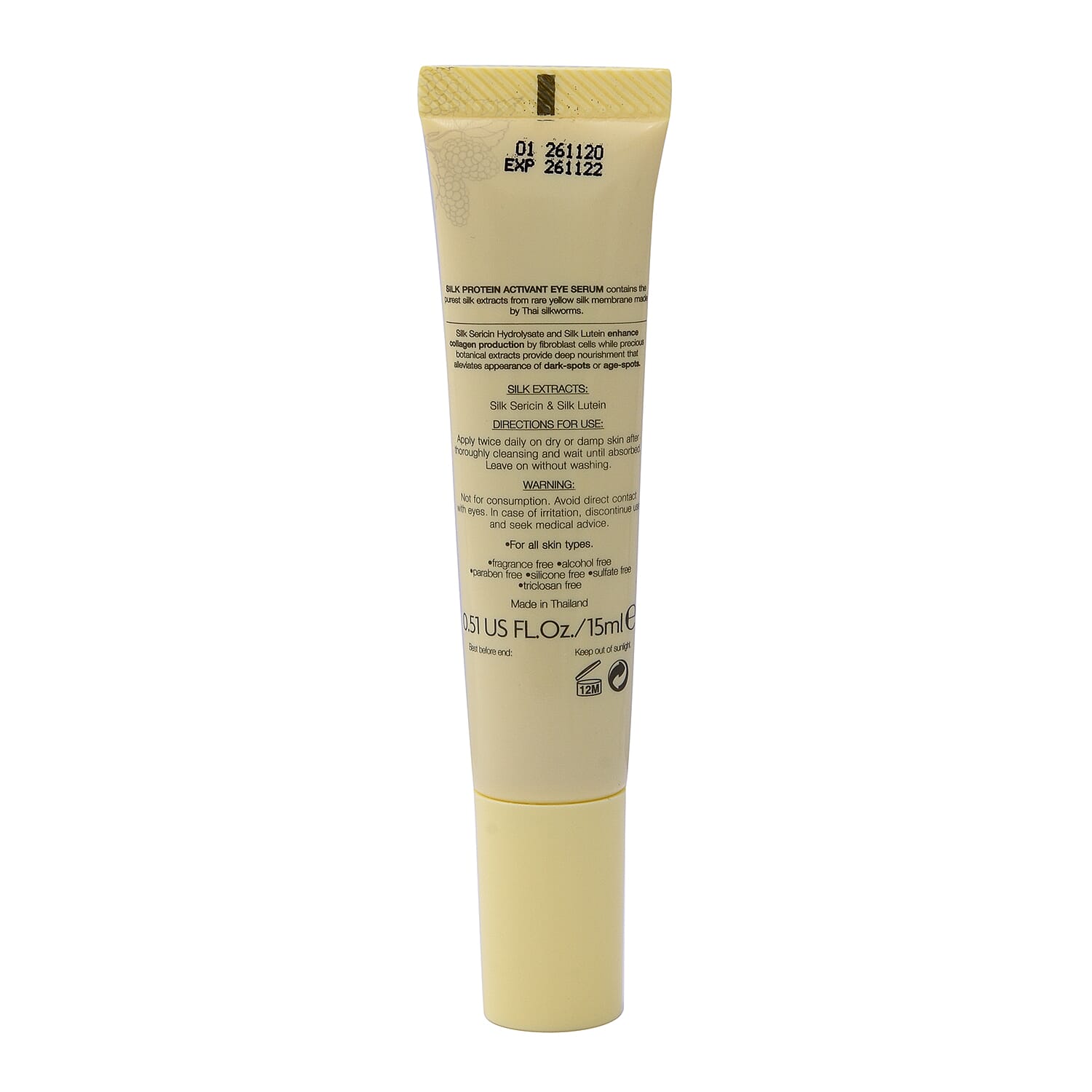 ZILKOLIG Sericulture Inspired Pure Silk Concentrate Protein Activant Eye Serum 15ml