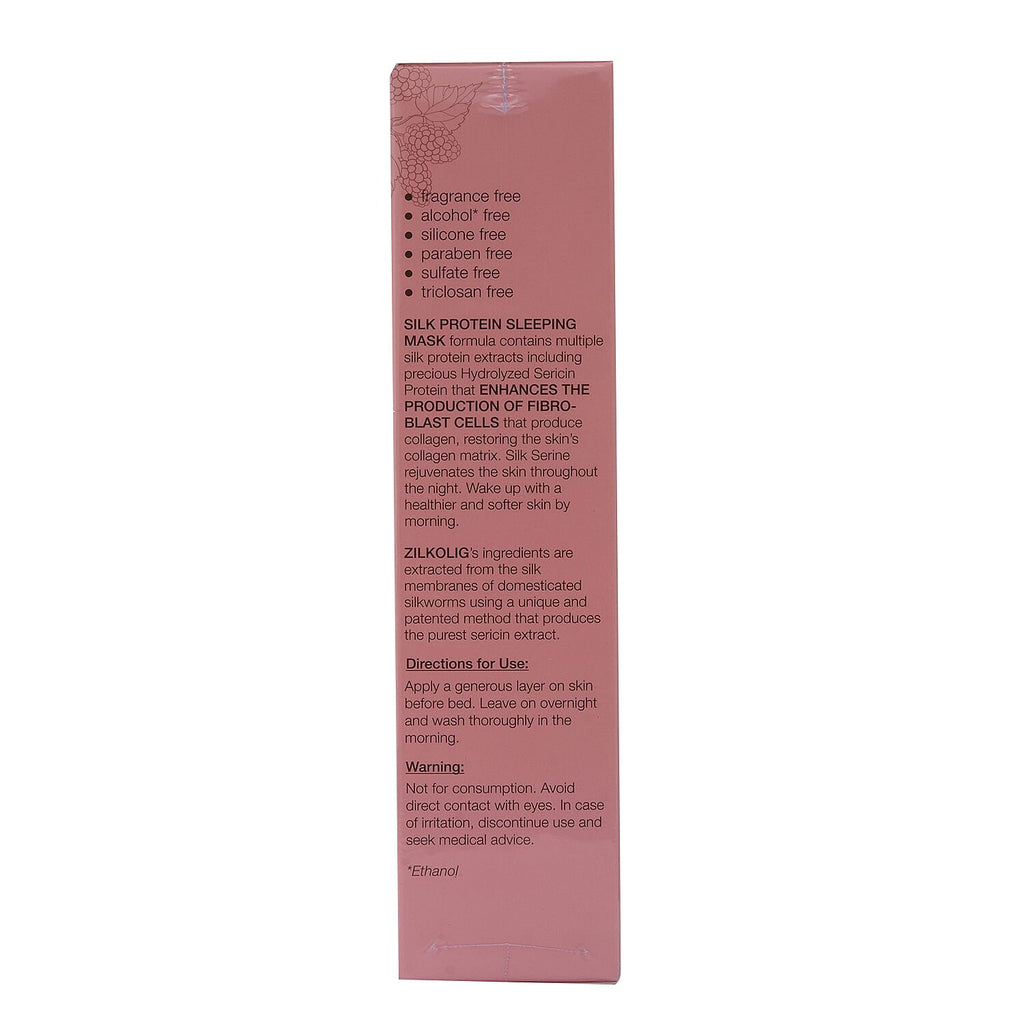 ZILKOLIG Sericulture Inspired Pure Silk Sericin Concentrate Sleeping Mask Cream 50ml