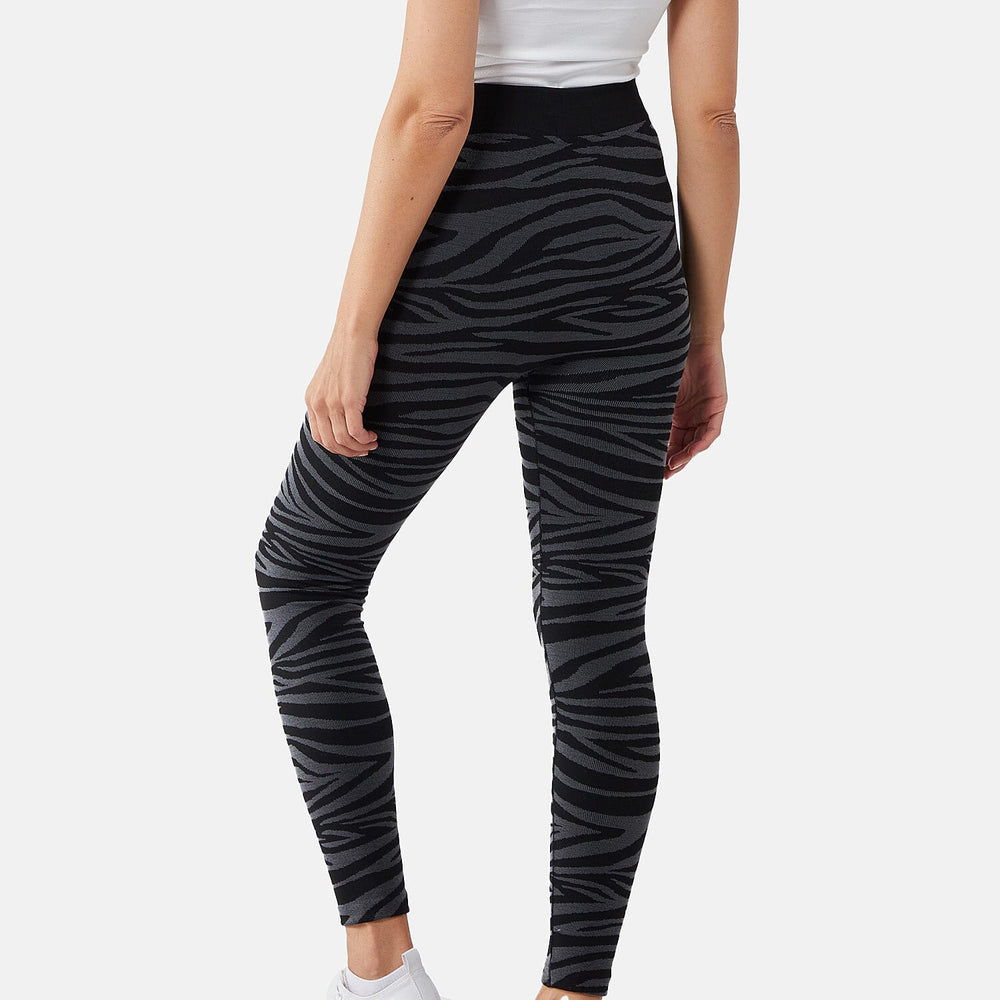 Polyester Zebra Bottom and Legging (Size 1x1 cm) - Black