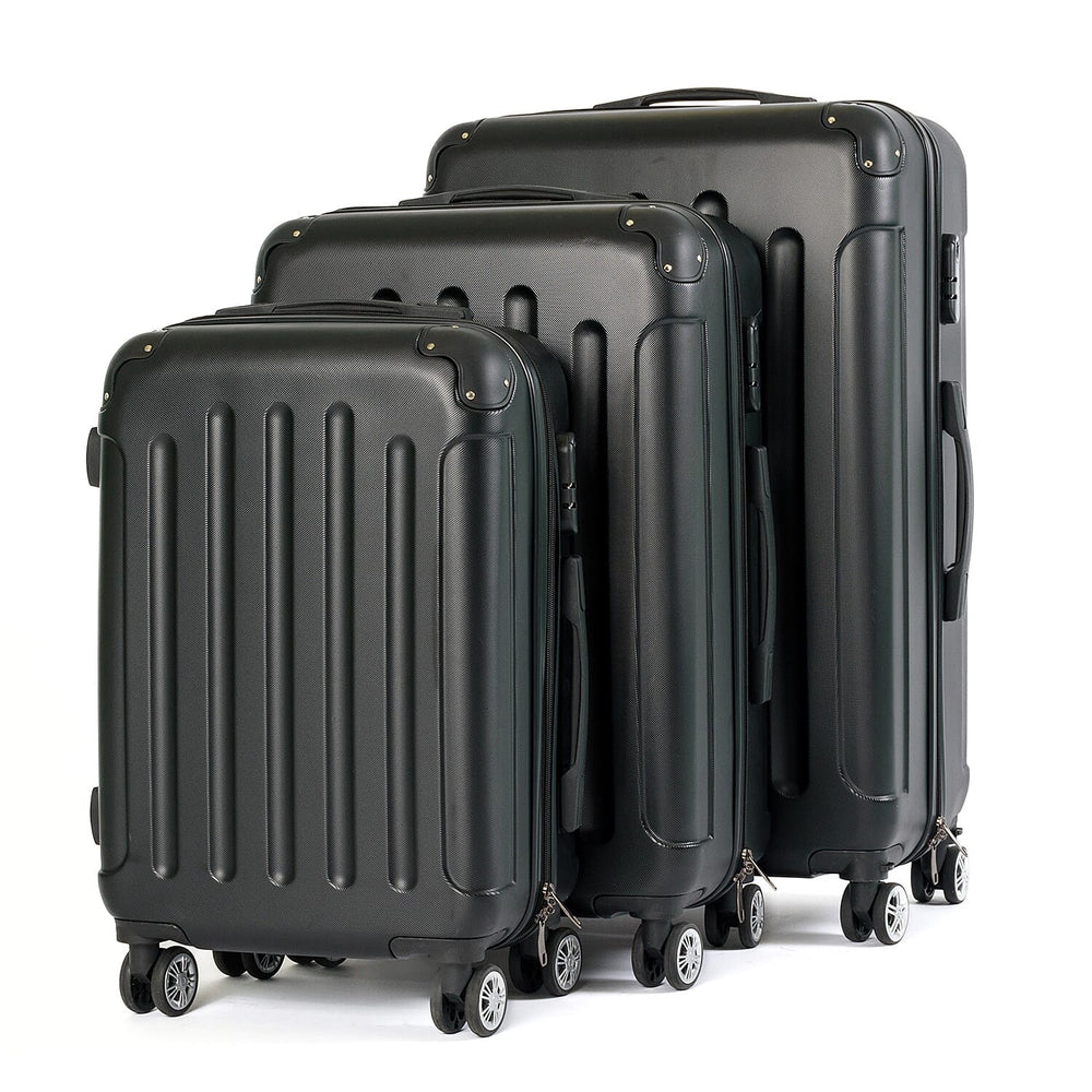 Zeitreise Set of 3 Suitcases - Black
