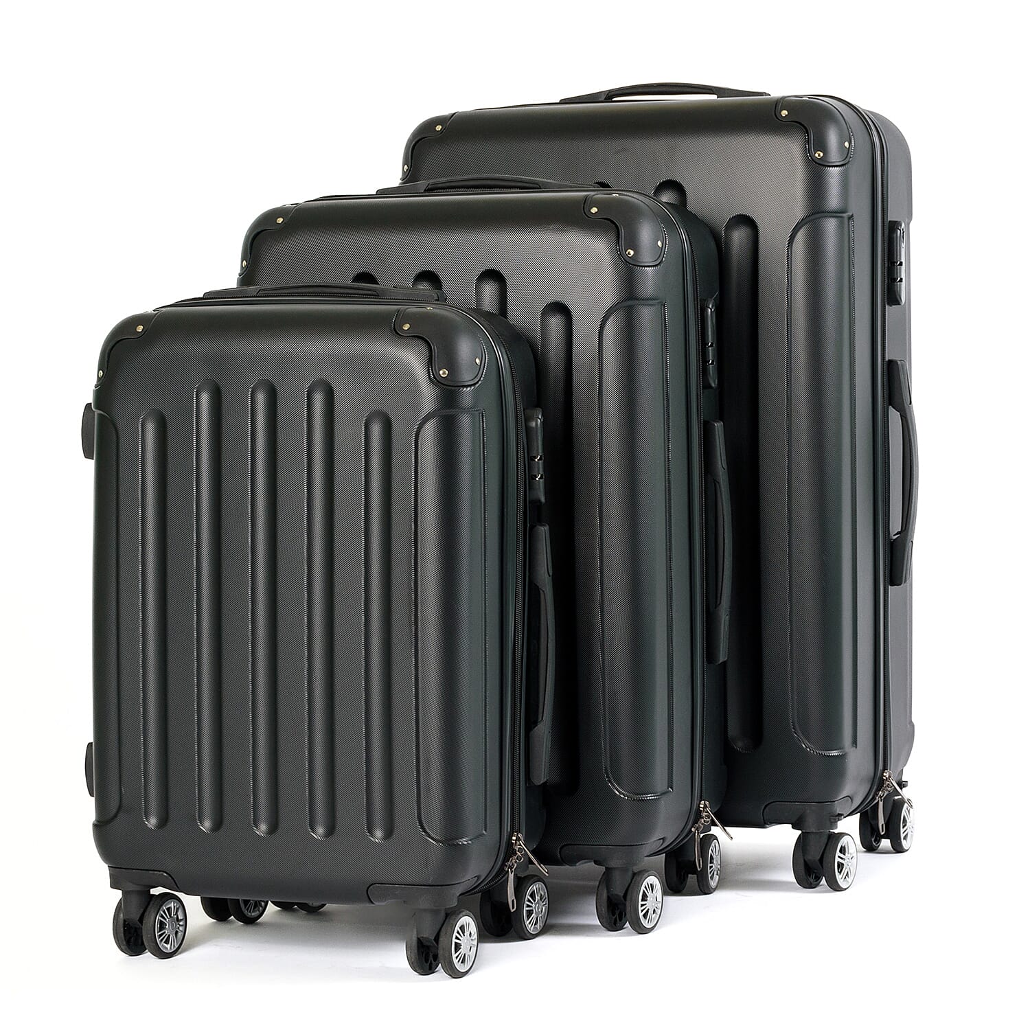 Zeitreise Set of 3 Suitcases - Black