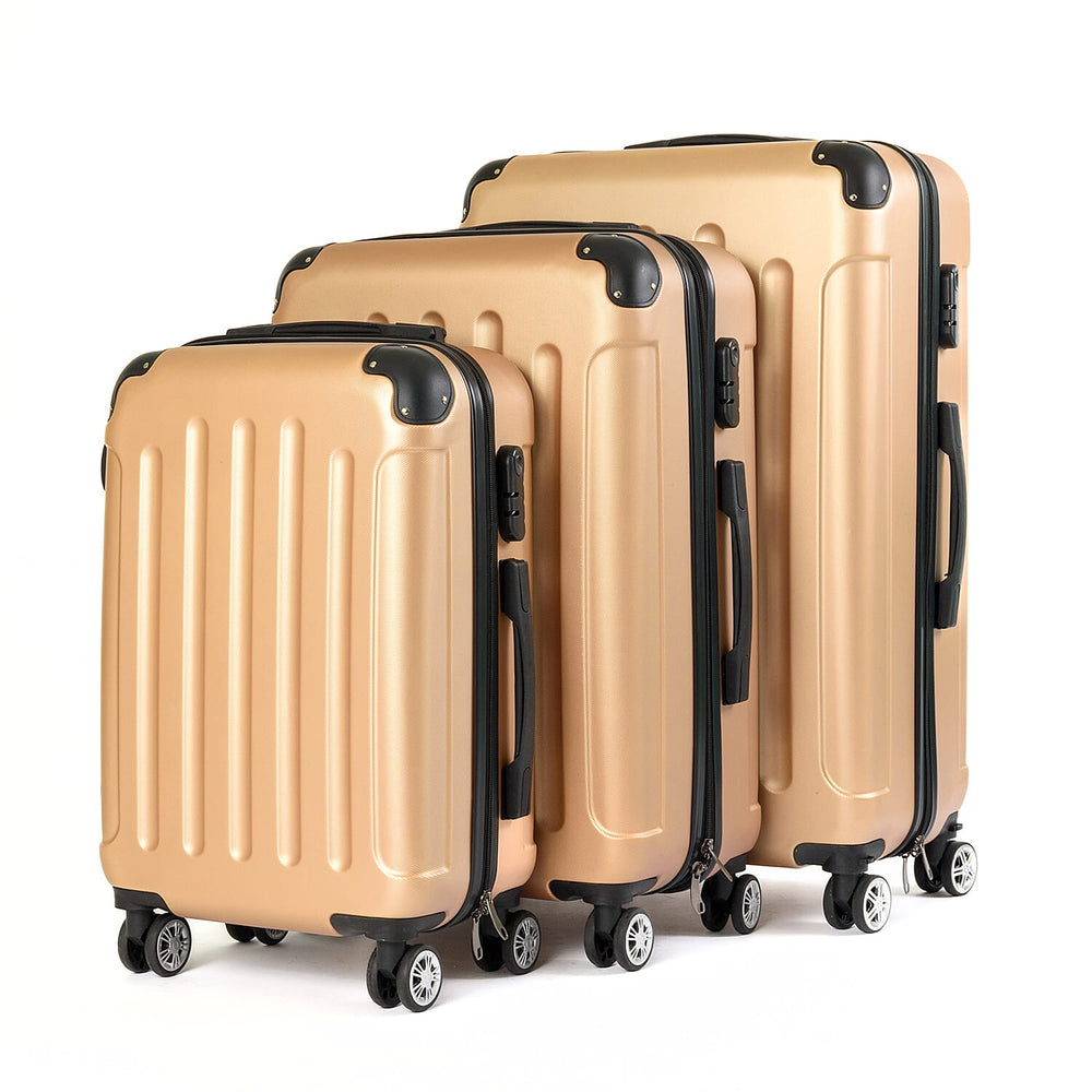 Zeitreise Set of 3 Suitcases - Gold