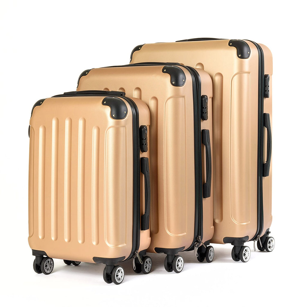 Zeitreise Set of 3 Suitcases - Gold