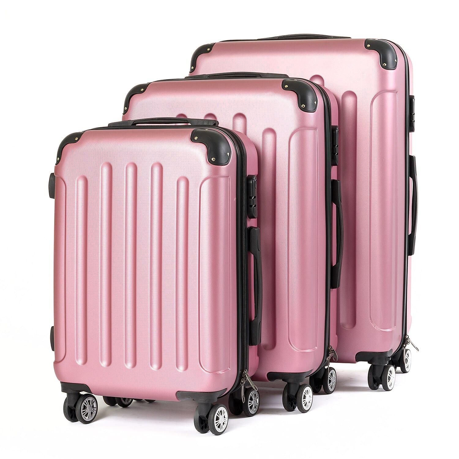 Zeitreise Set of 3 Suitcases - Pink