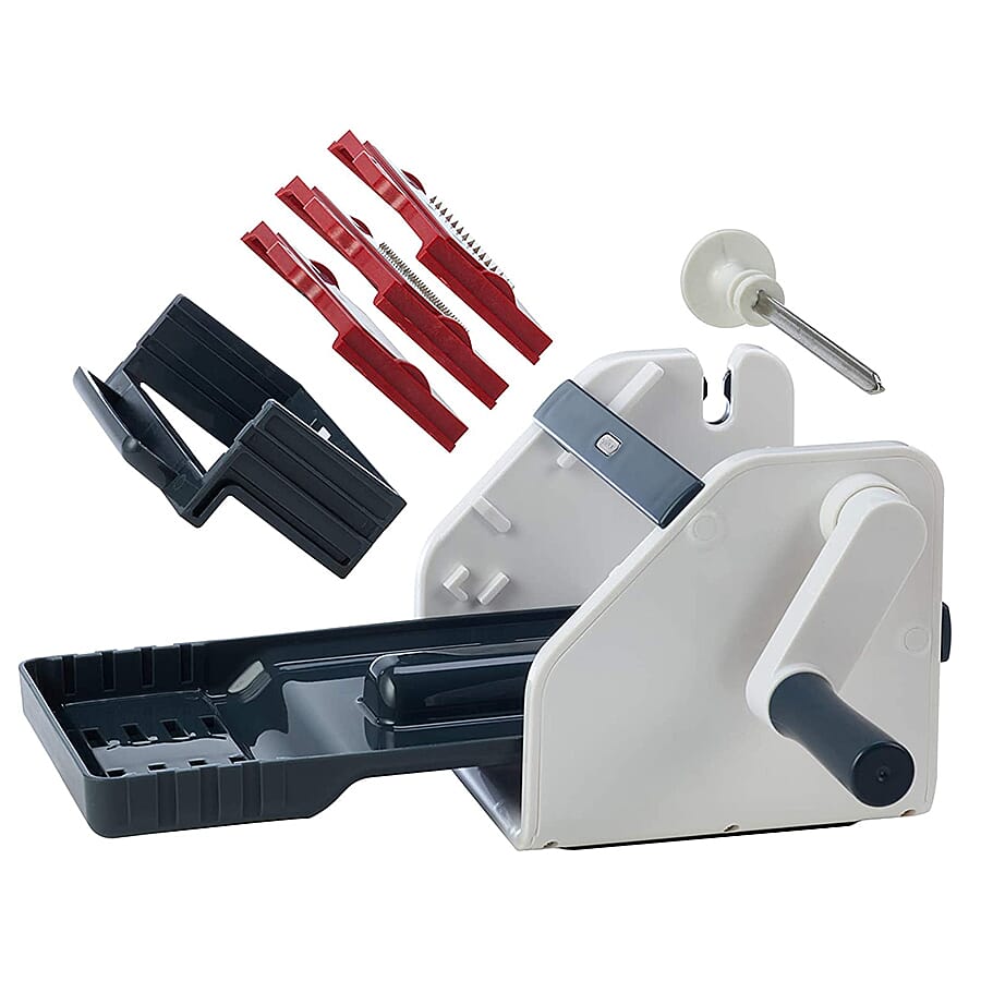 Zyliss Vegetable Pasta Maker and Spiralizer with 3 Interchangeable Blades