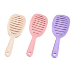 THE BEST VALUE OFFER 2025 - Self-Cleaning and hair detangling Hair Brush Set - Pink, Purple - Cream PACK OF 3