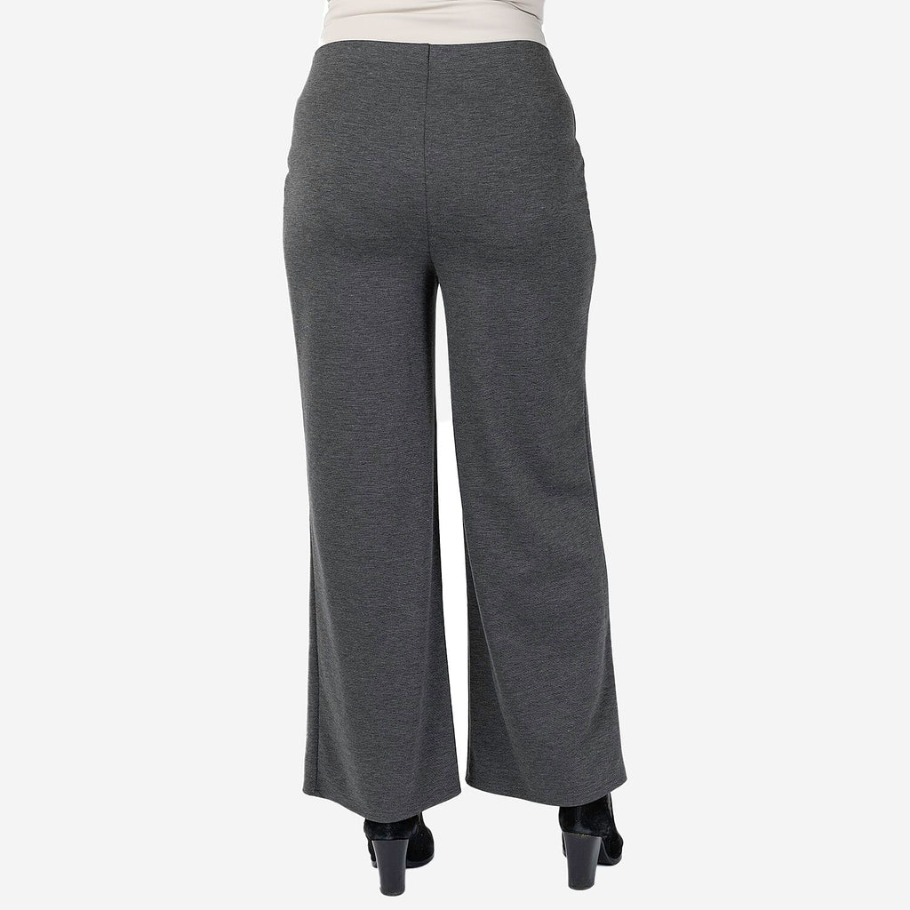 Indigo & Co Ponte Trouser Size L (16 to 18) - Grey