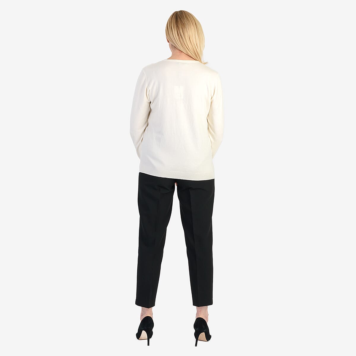 Pure And Natural Super Soft Sparkling Jumper (Size 20) - Ivory