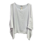 Pure And Nature Plain Batwing Floaty Top With Lining (One size) - White