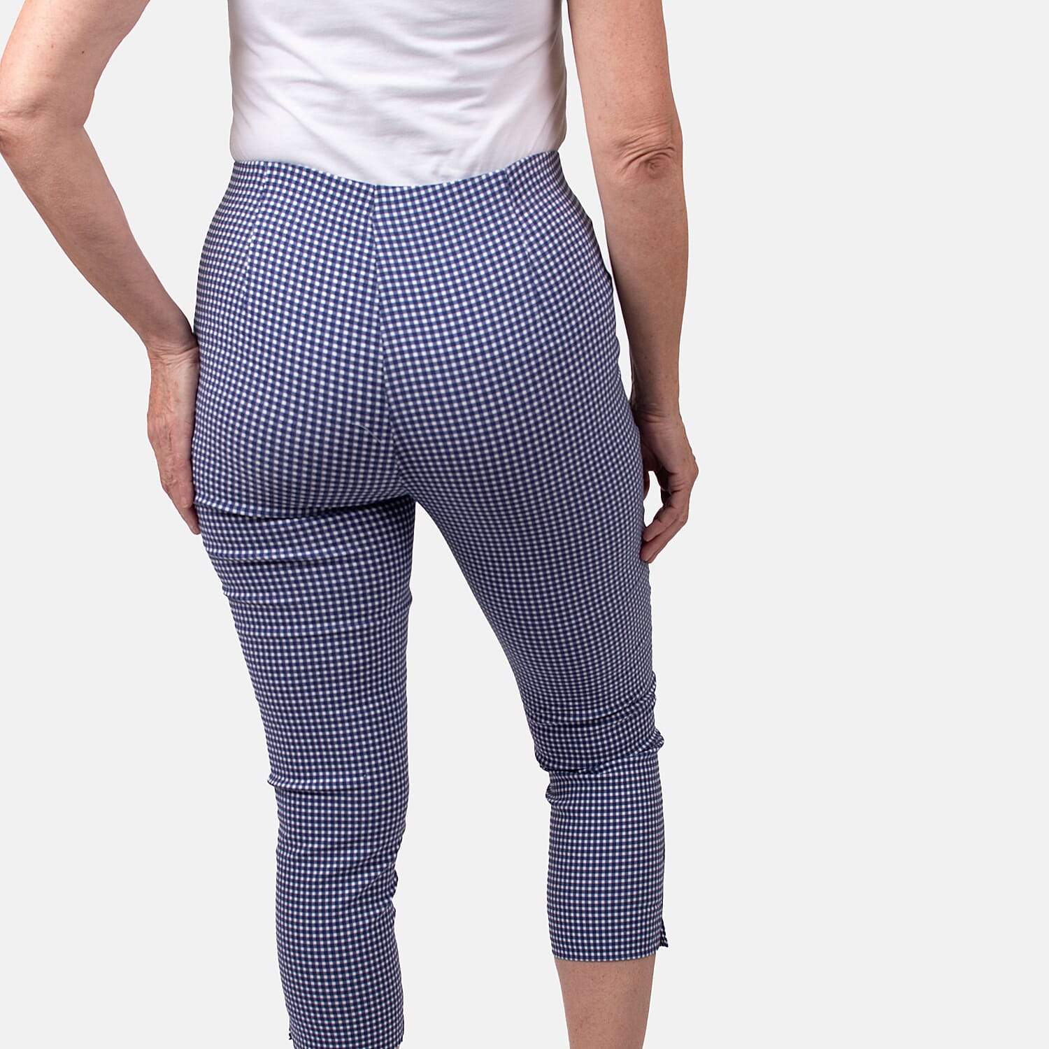Pure and Natural Woven Trousers (Size 18) - Blue