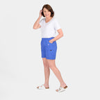 Pure and Natural Woven Short (Size 20) - Blue