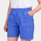 Pure and Natural Woven Short (Size 20) - Blue