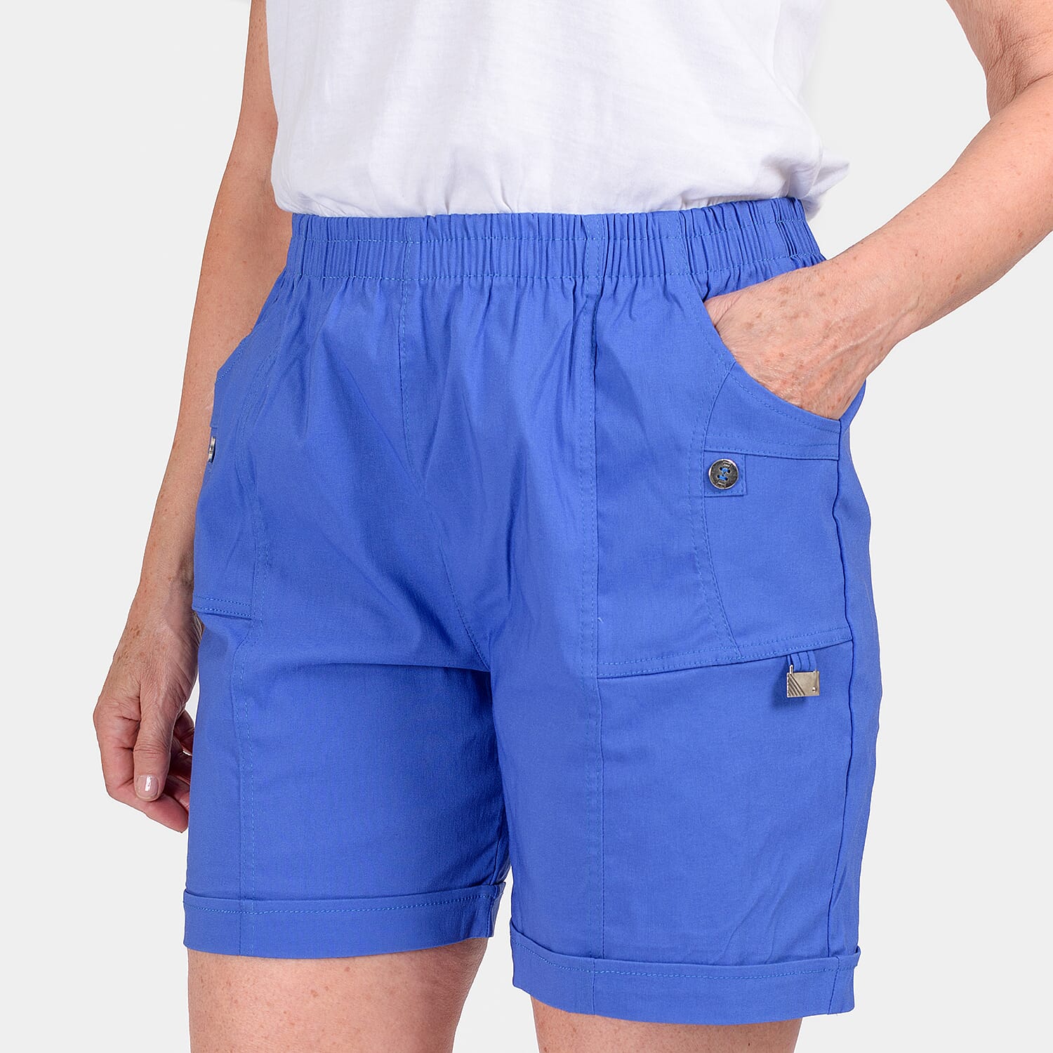 Pure and Natural Woven Short (Size 20) - Blue