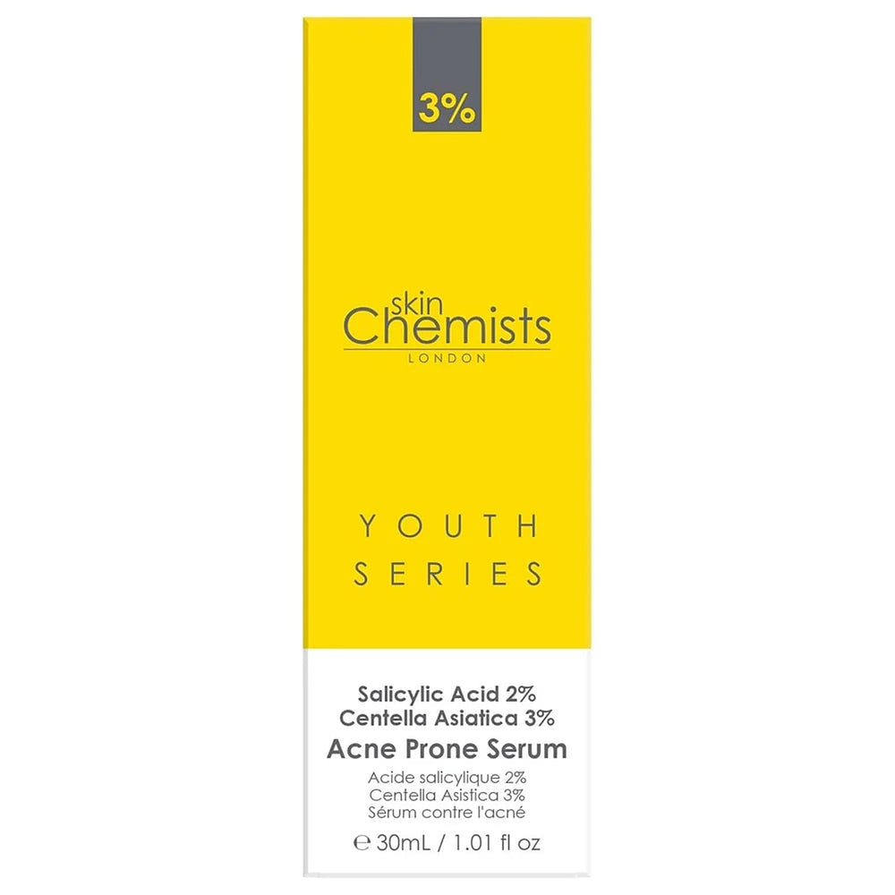 Skin Chemists Acne Prone Serum - Salicylic Acid 2%, Centella Asistica 3% - 30ml