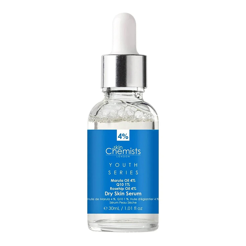 Skin Chemists Dry Skin Serum - Marulua Oil 4%, Q10 1%, Rosehip Oil 4% - 30ml