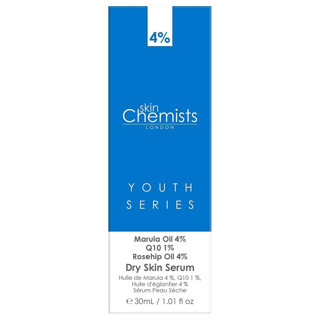 Skin Chemists Dry Skin Serum - Marulua Oil 4%, Q10 1%, Rosehip Oil 4% - 30ml