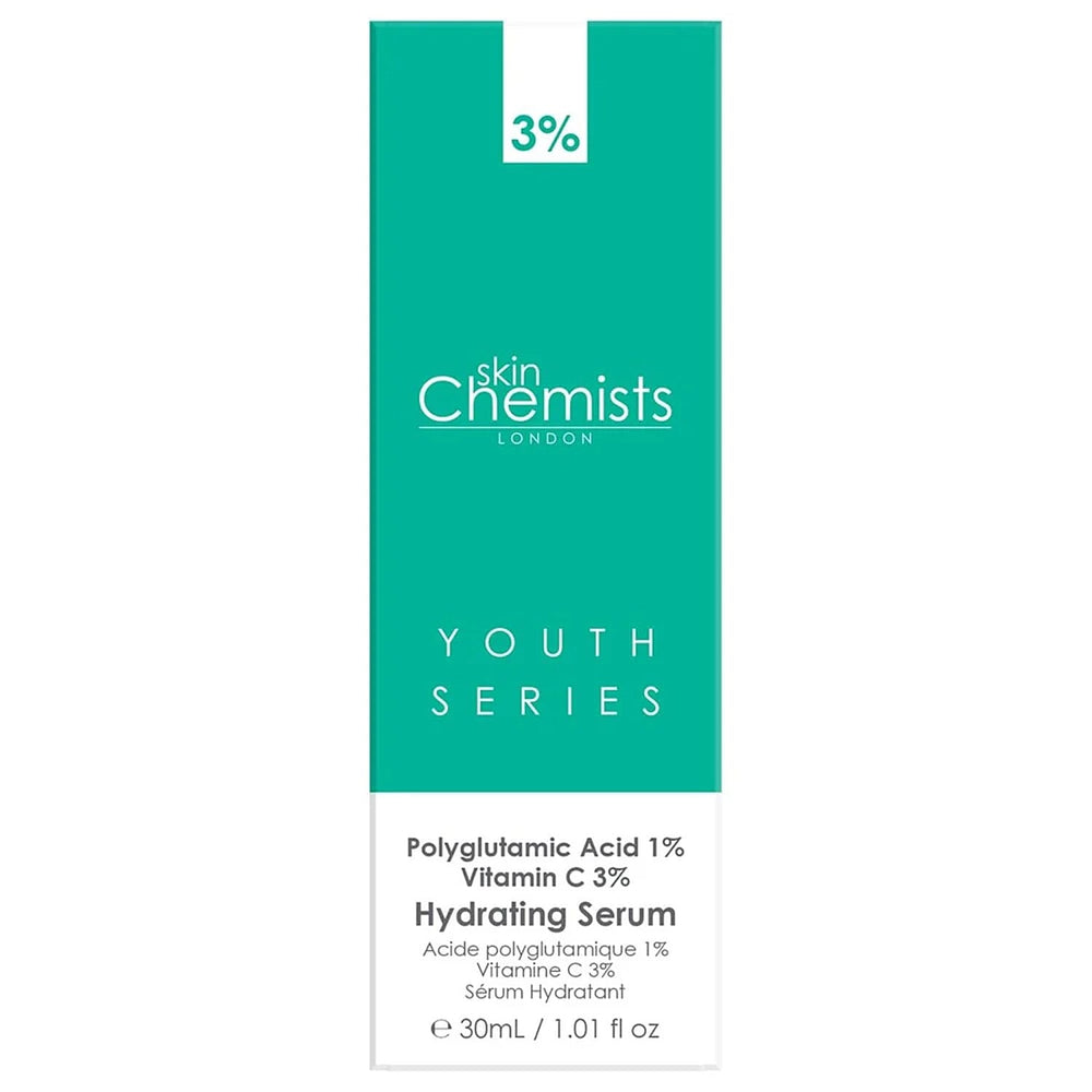 Skin Chemists Hydrating Serum - Polyglutamic Acid 1%, Vitamin C 3% - 30ml