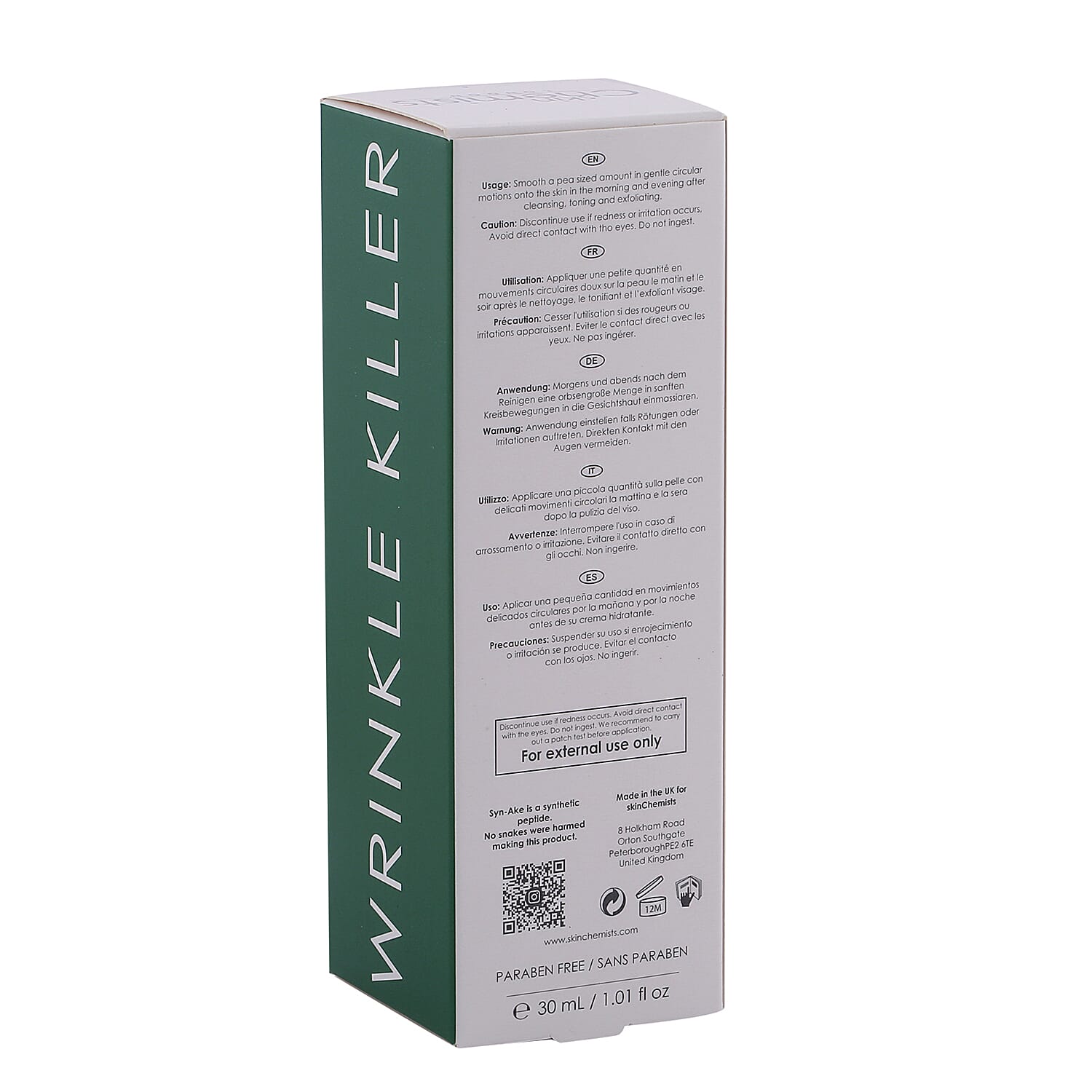 SkinChemists- SC Advanced Wrinkle Killer Snake Serum 4% - 30ml
