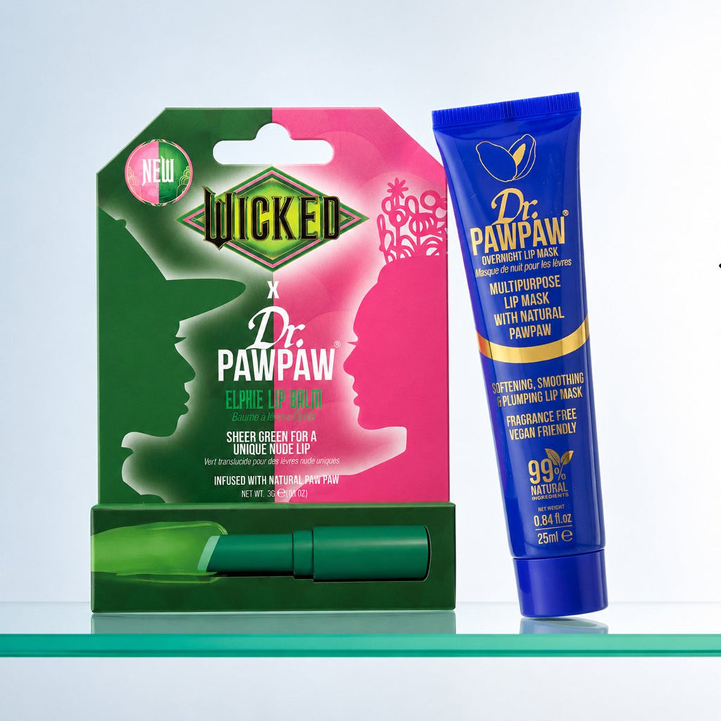 Dr. PawPaw Lip Care Duo – Overnight Lip Mask Balm 25ml and Wicked X Dr. PawPaw Colour-Changing Lip Balm