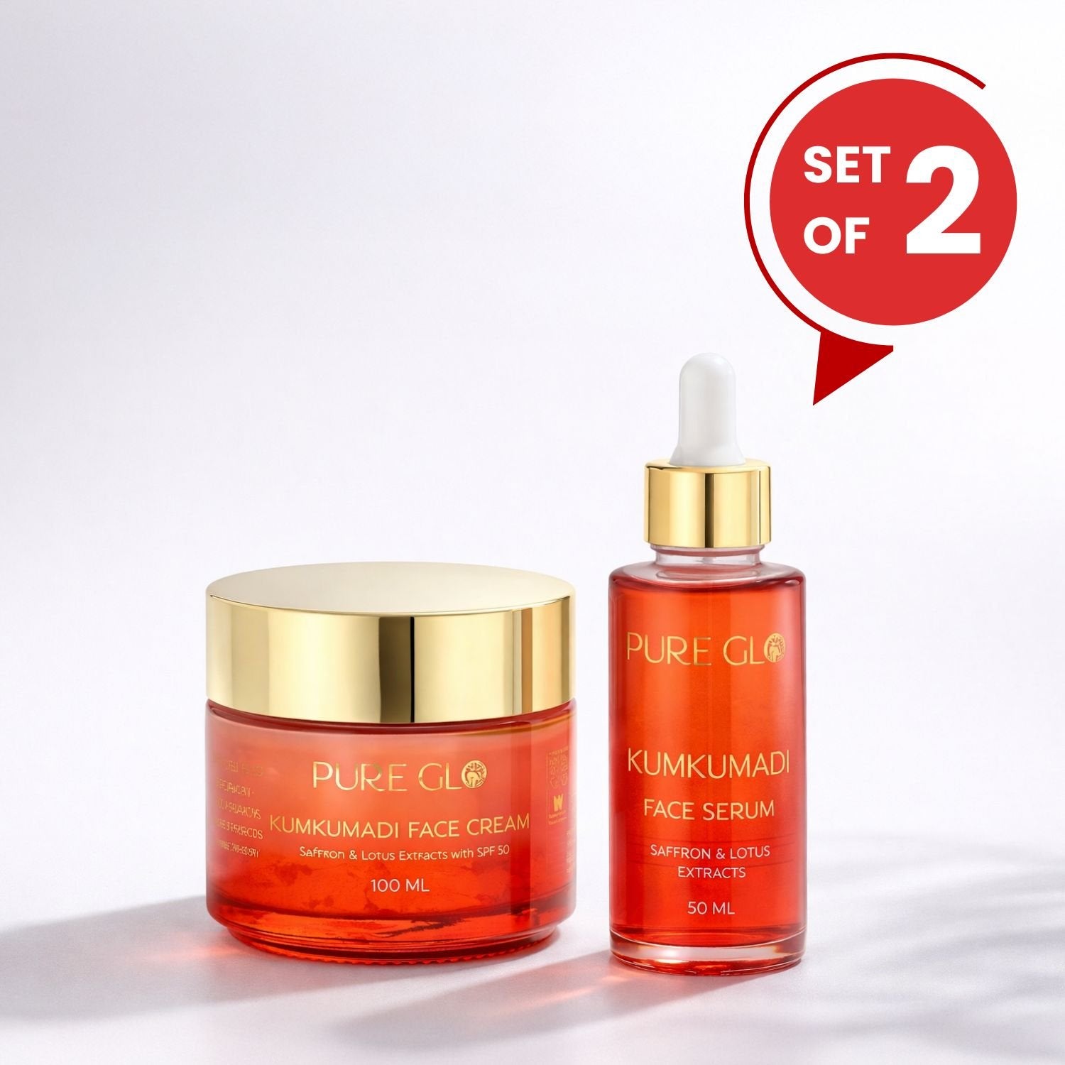 Pure Glo Kumkumadi Facial Serum & Cream Duo
