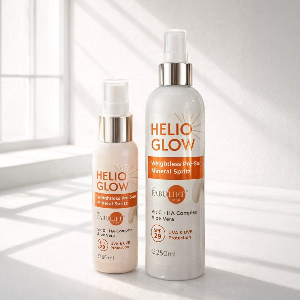 Fabulift Helio Glow Pre-Sun Spritz Essentials – Face & Body Duo