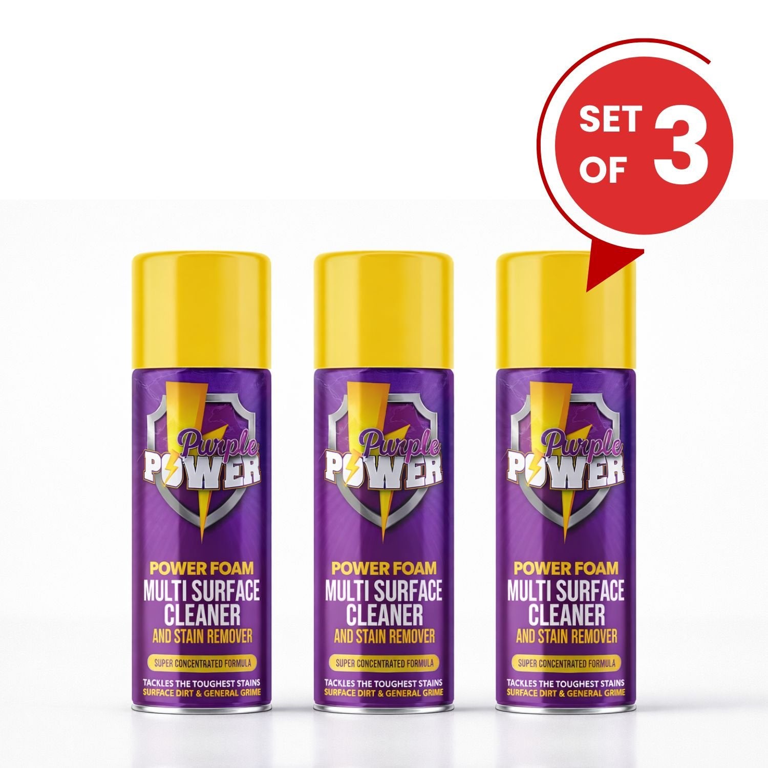 Purple Power Pro Cleaning Set (Pack of 3)