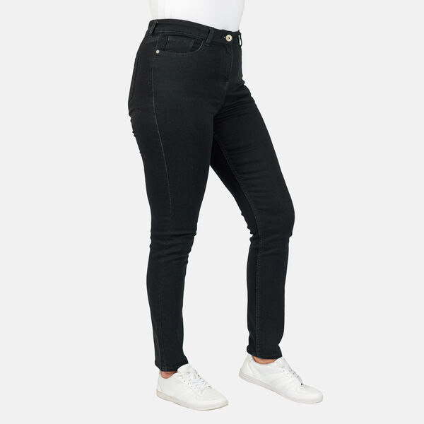 TAMSY - Angelina Straight Fit Jeans (Size 10) - Dark Blue