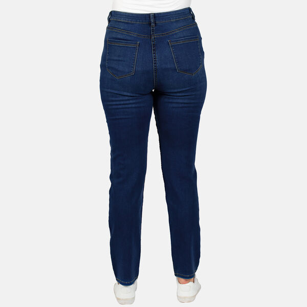 TAMSY - Angelina Relaxed Stretch Jean (Size 10) - Indigo