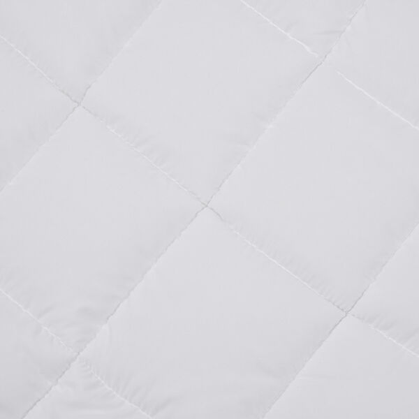 Serenity Night Box Quilting Mattress Topper with Bamboo (Size Single, 190x90 cm) - White