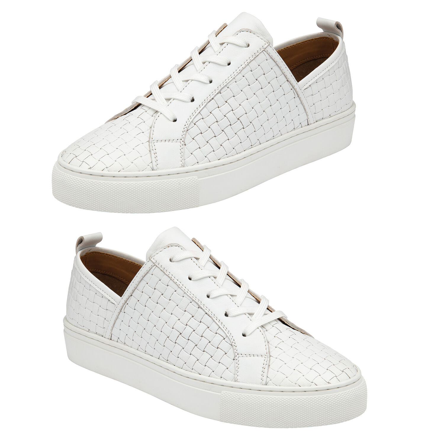 Lotus Leather Kate Lace-Up Trainers (Size 3) - White