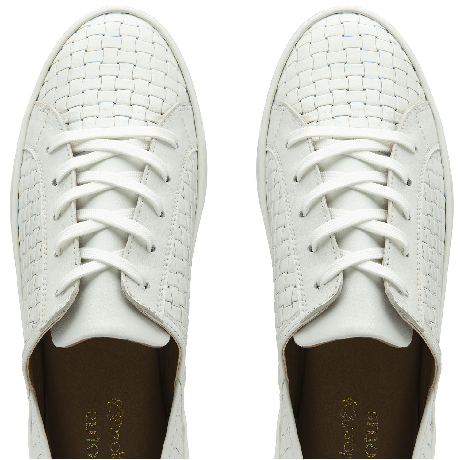 Lotus Leather Kate Lace-Up Trainers (Size 3) - White