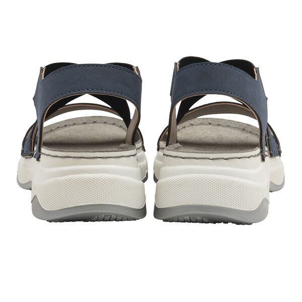 Lotus Moderna Open-Toe Sandals (Size 3) - Navy & Pewter