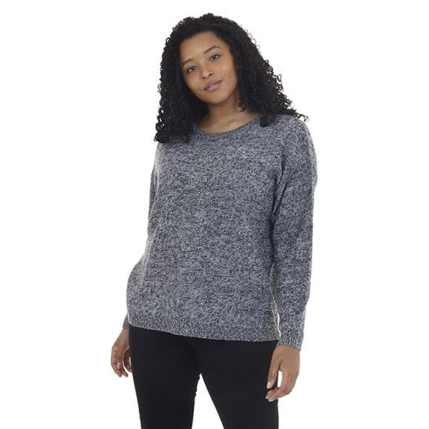  Brave Soul Acrylic Jumper (Size 1x1 cm) - Black & Cream