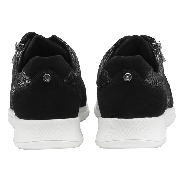 Lotus Snake Print Sheryl Leather Casual Trainers (Size 4) -Black