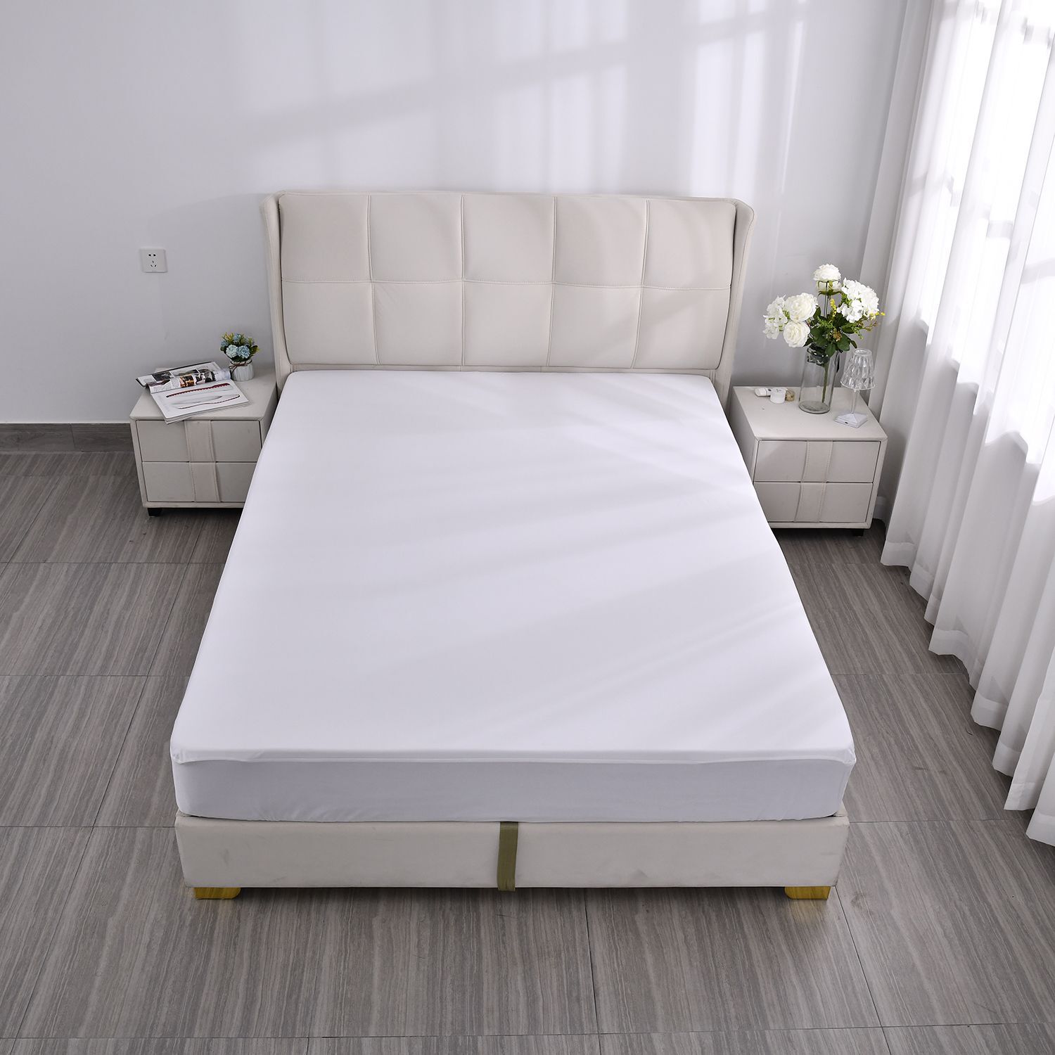 Homesmart Anti Bacterial Waterproof Mattress Protector - Single