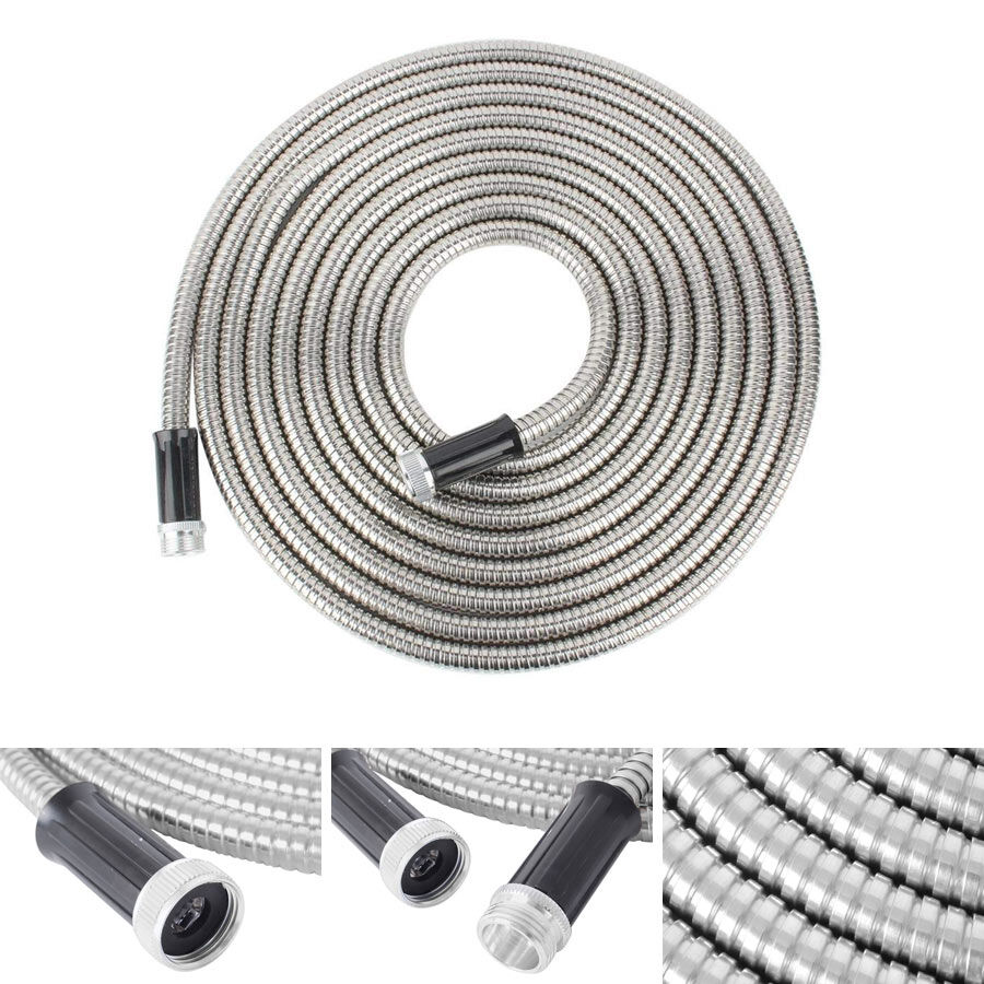 Lightweight Garden Metal Hose in Silver
