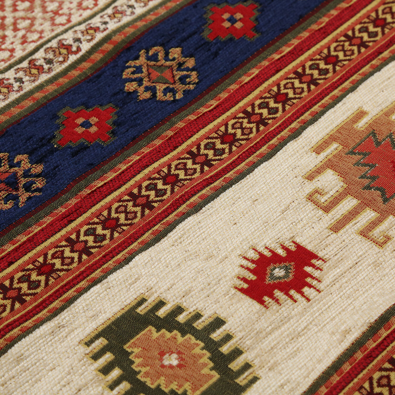 Turkish Handmade Table Runner (Size 180x50cm) - Brown & Multi
