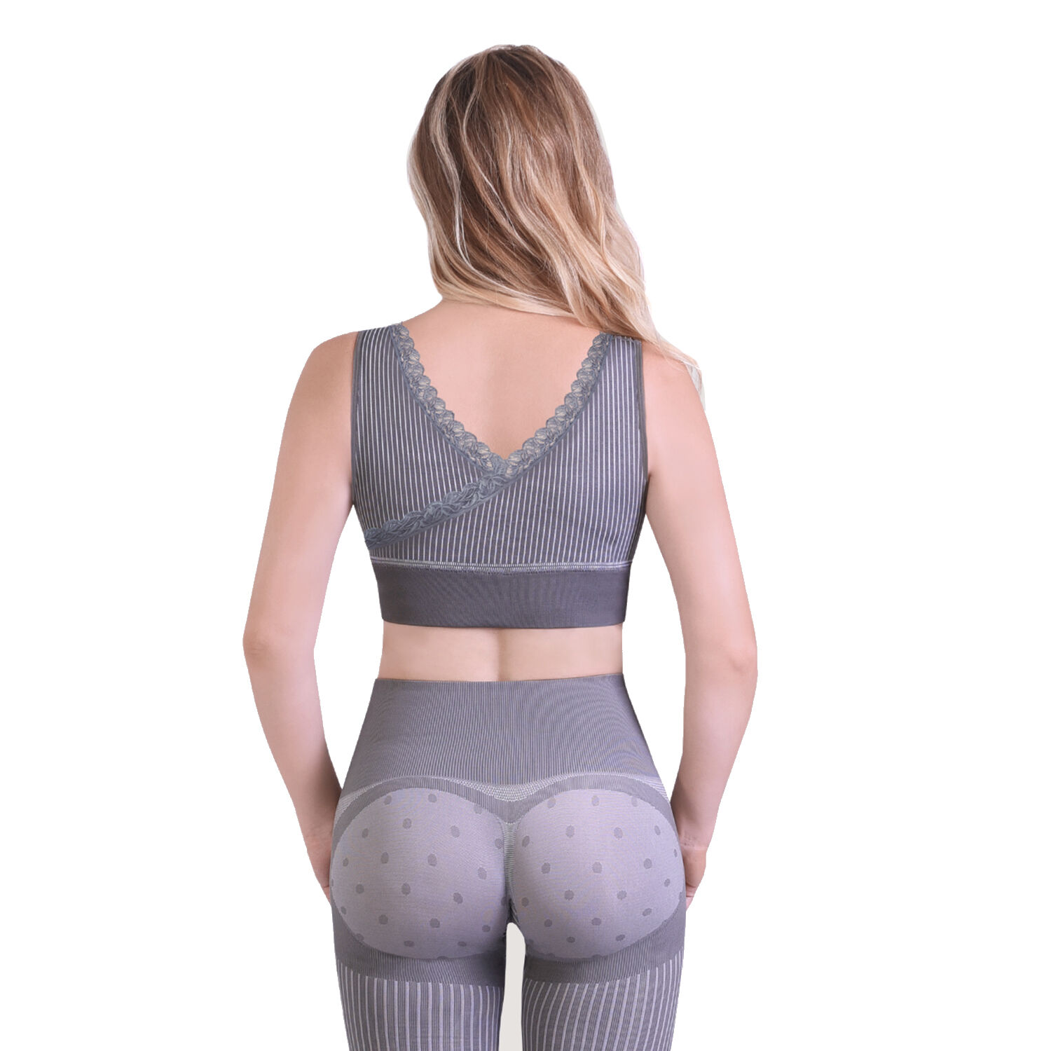 SANKOM SWITZERLAND Patent Support Bra with Lace - Bamboo Hypoallergenic (Size M-L 12-14)