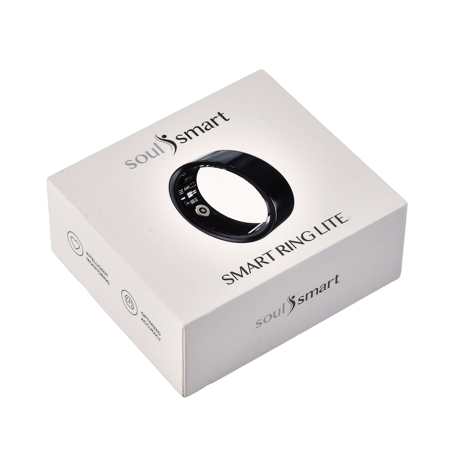 Soul Smart V1 Smart Ring - Stainless Steel Fitness Tracker with Heart Rate, SpO2, Sleep Monitor, Bluetooth 5.1, IP68 Waterproof, Magnetic Charging